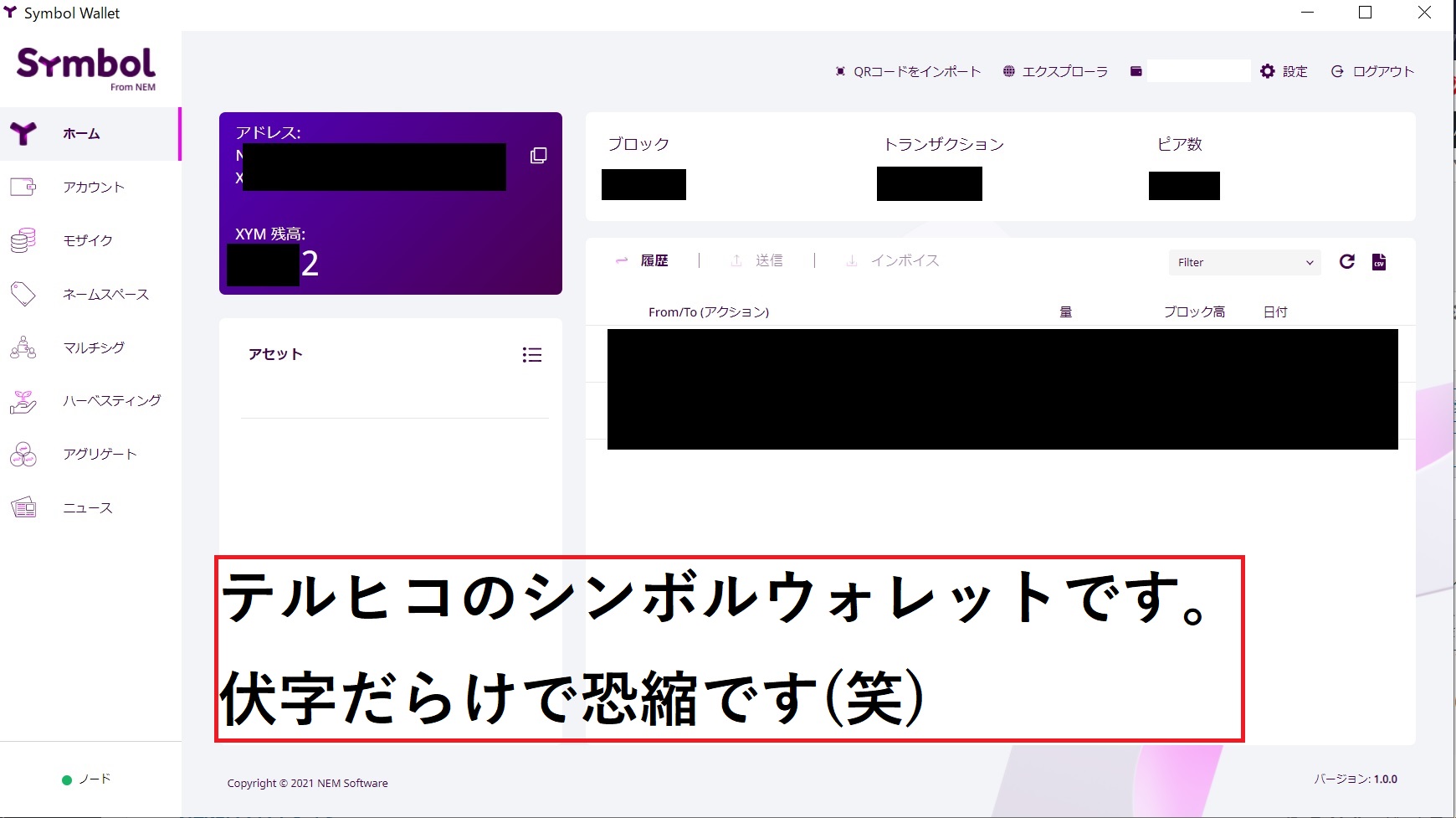 【XYM】ネムを使ってシンボルをゲット!ネムのトレードも繰り返しやってます!