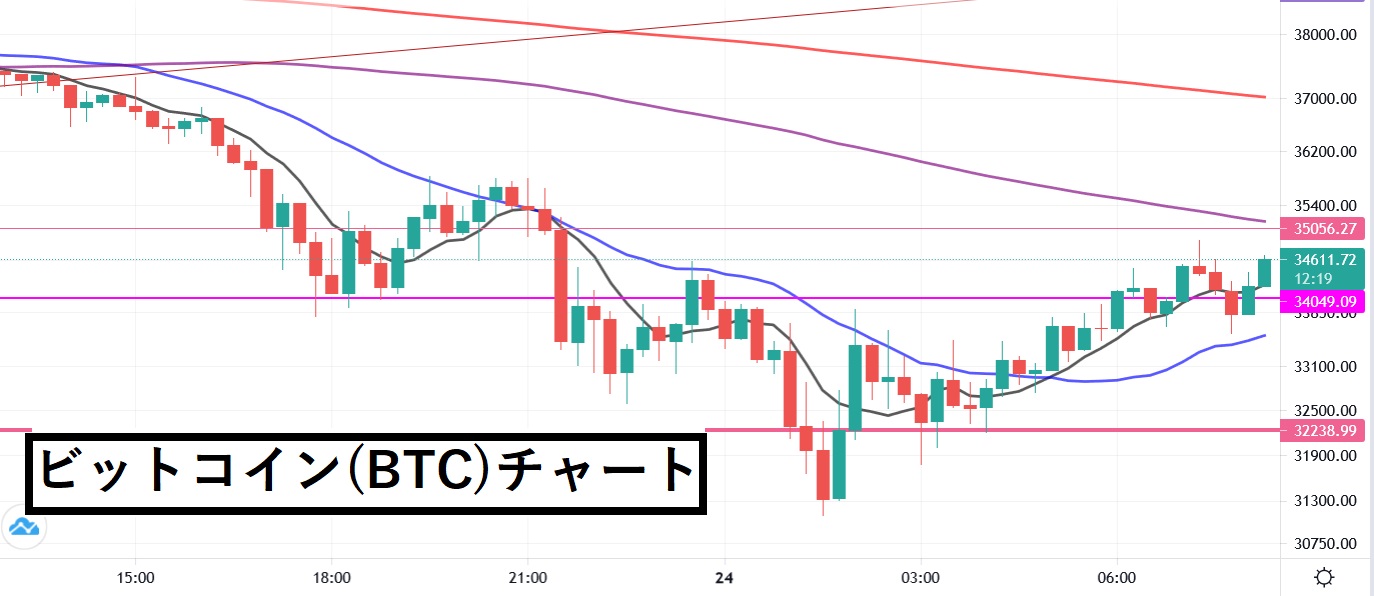 【5/24】ビットコインが上がるまで、売りトレードをし続けます!